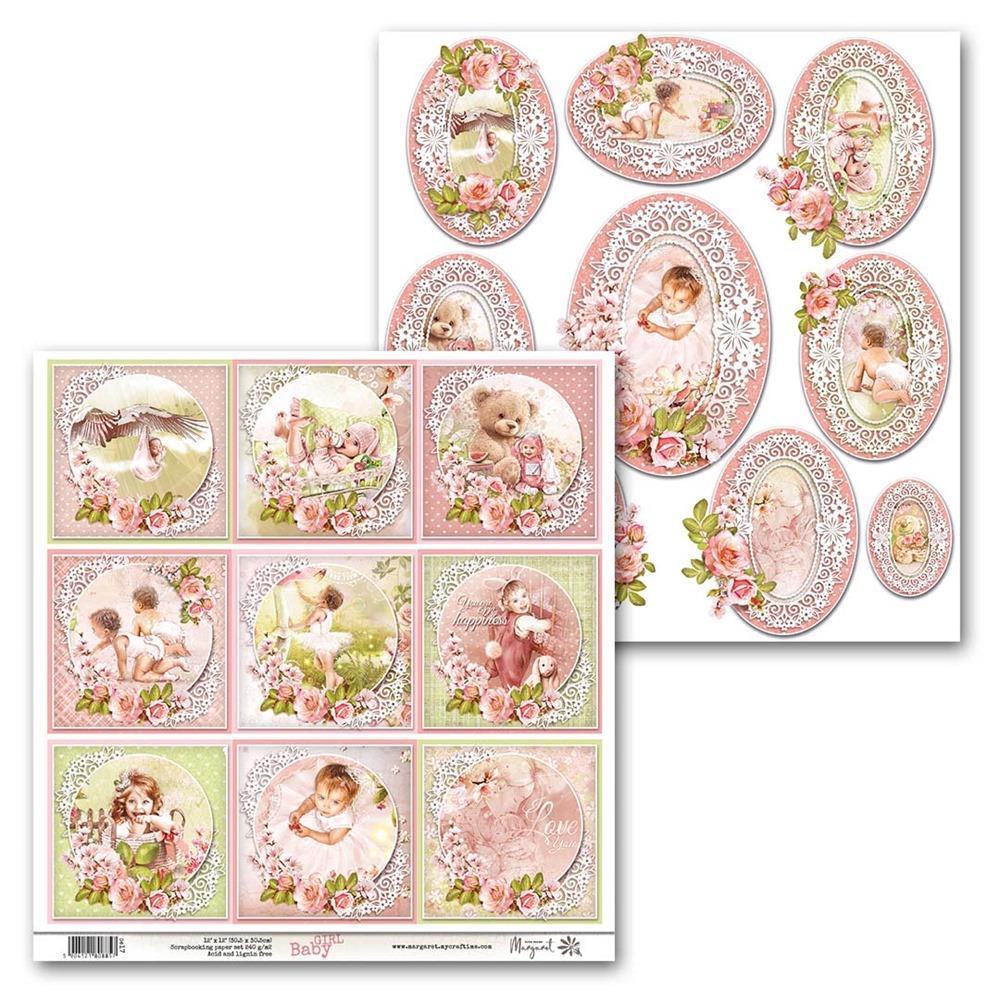 Paper Design Margaret 12x12 Paper Sheet Baby Girl #17