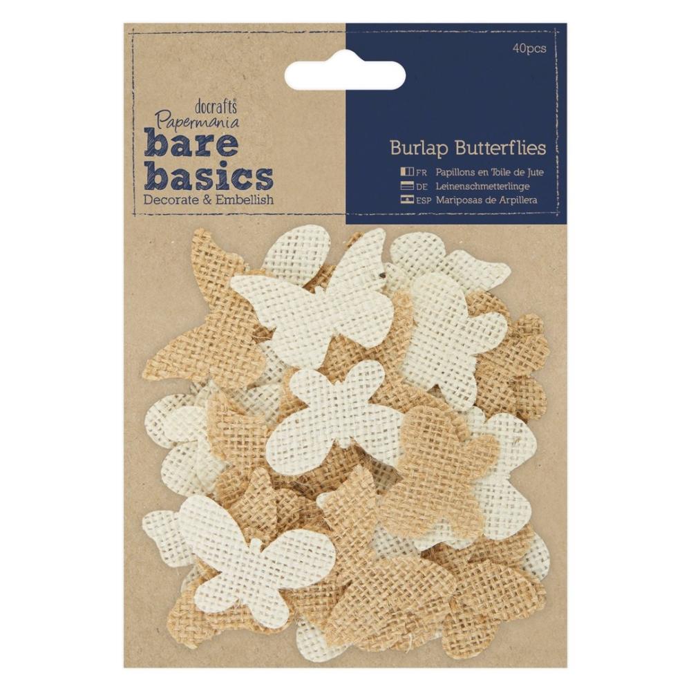 Papermania Bare Basics Schmetterlinge (40pcs)