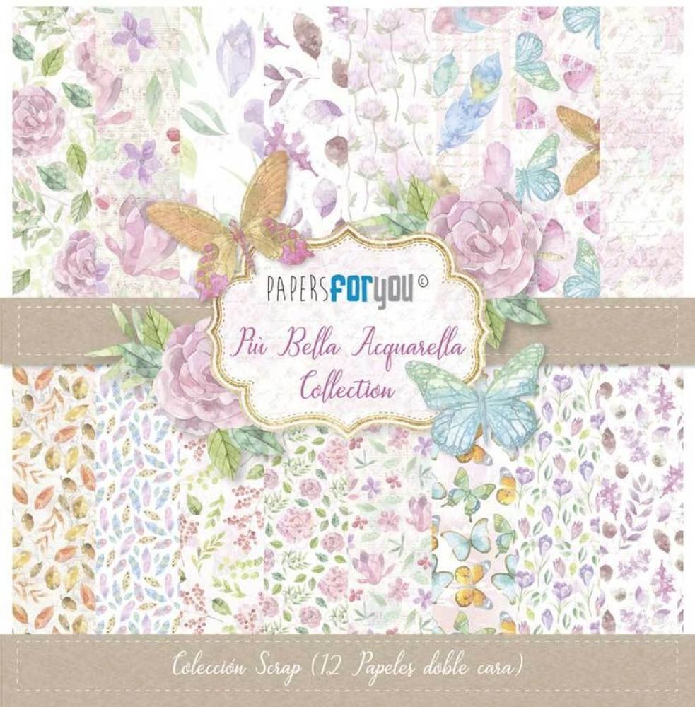 Papers For You 12x12 Paper Pad Piu Bella Aquarella #1105