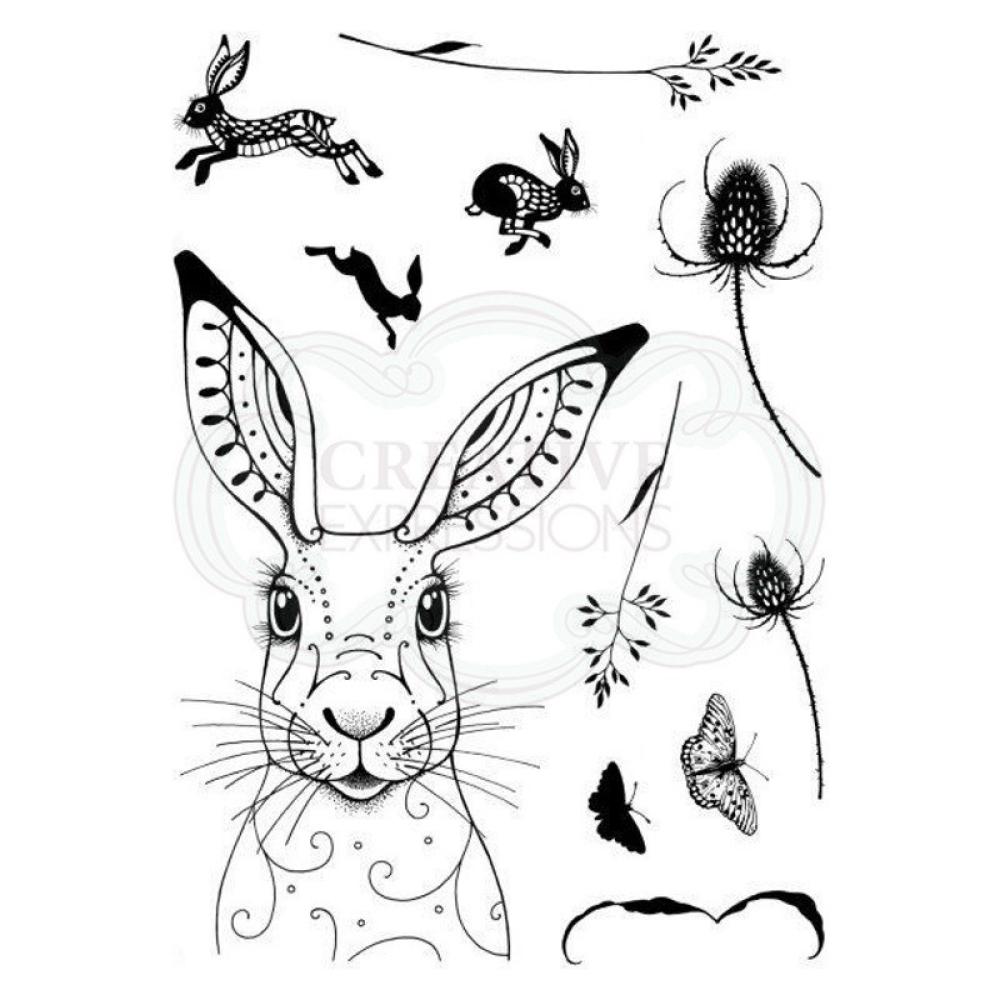 Pink Ink Designs Clear Stamp Set Hare