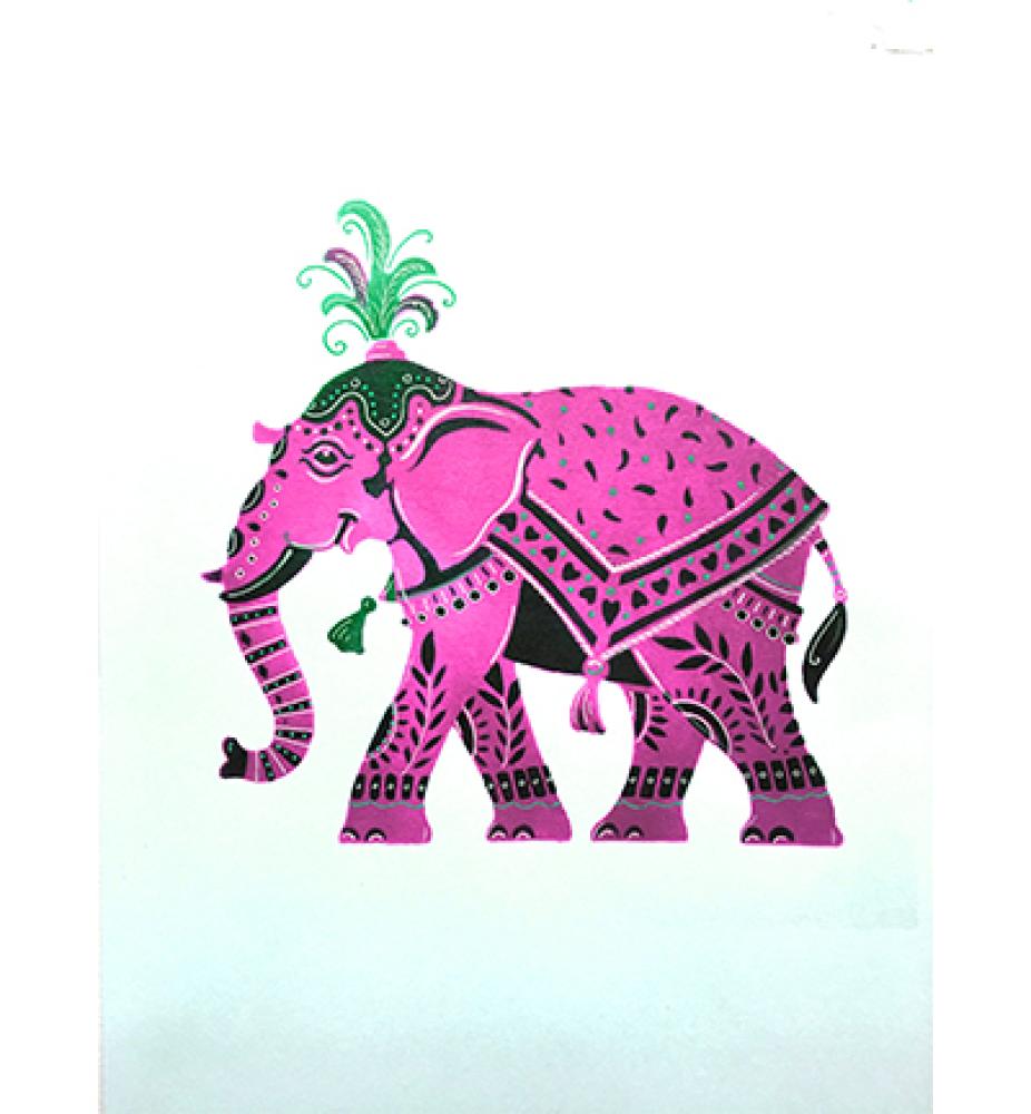 Pink Ink Designs Stencil Elephant #003