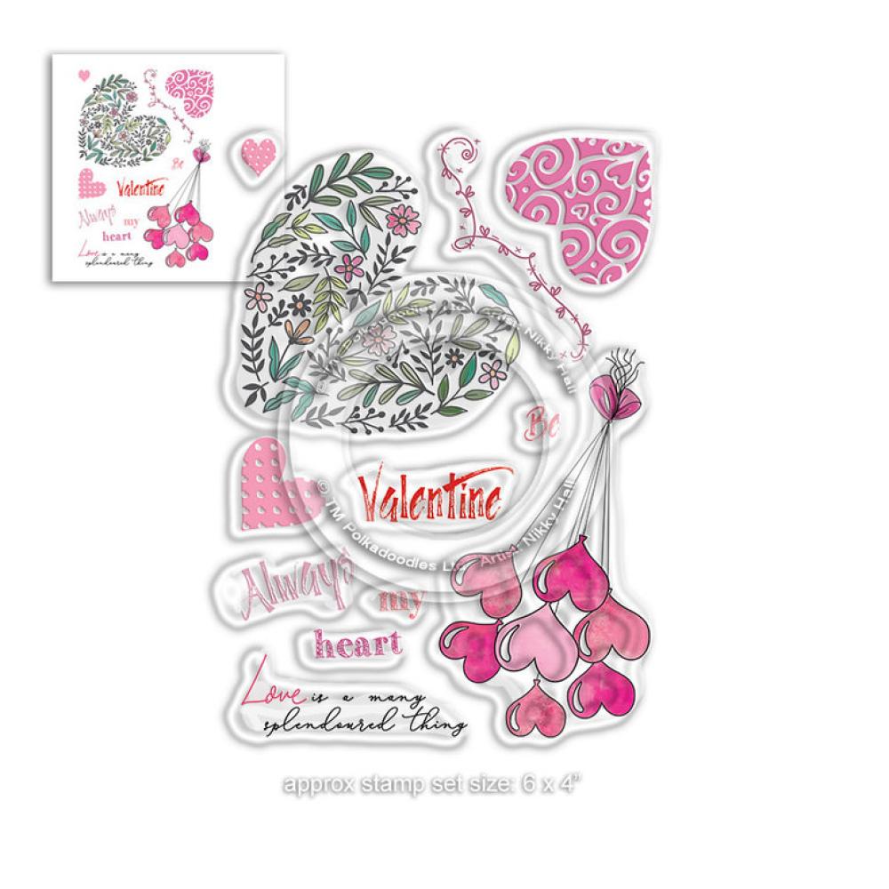 Polkadoodles Clear Stamps Splendoured Love #8019