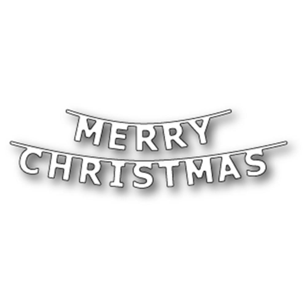 Poppystamps Stanze Merry Christmas Banner