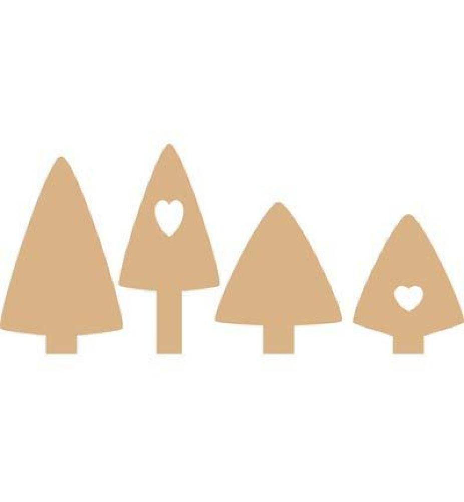 Pronty MDF Chunky Christmas Trees