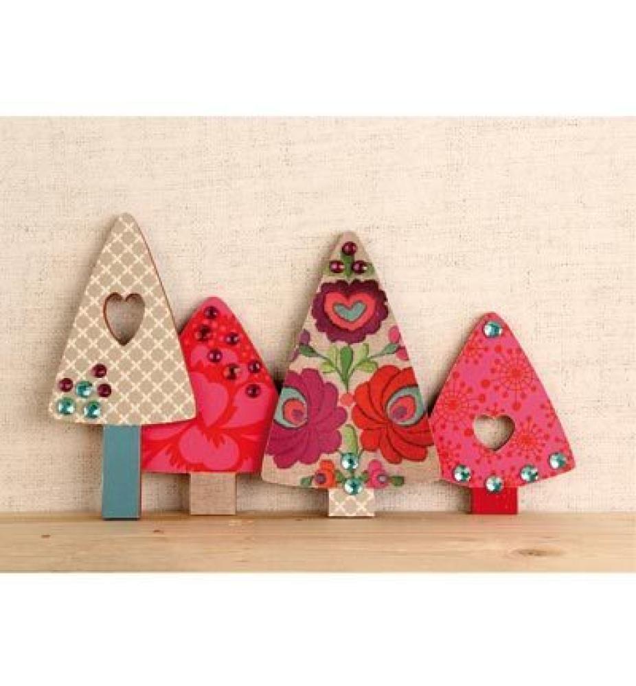 Pronty MDF Chunky Christmas Trees