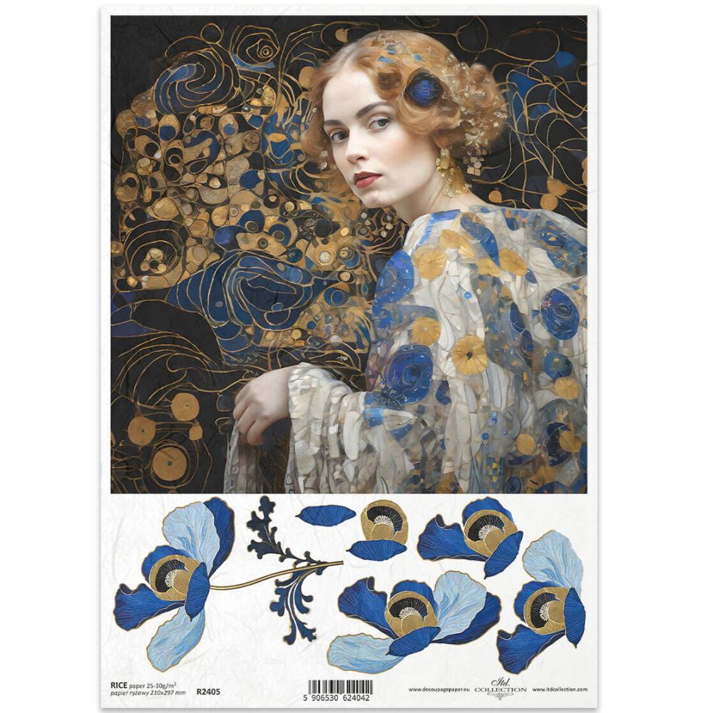 R2405 ITD Collection Inspired by Klimt A4 Rice Paper