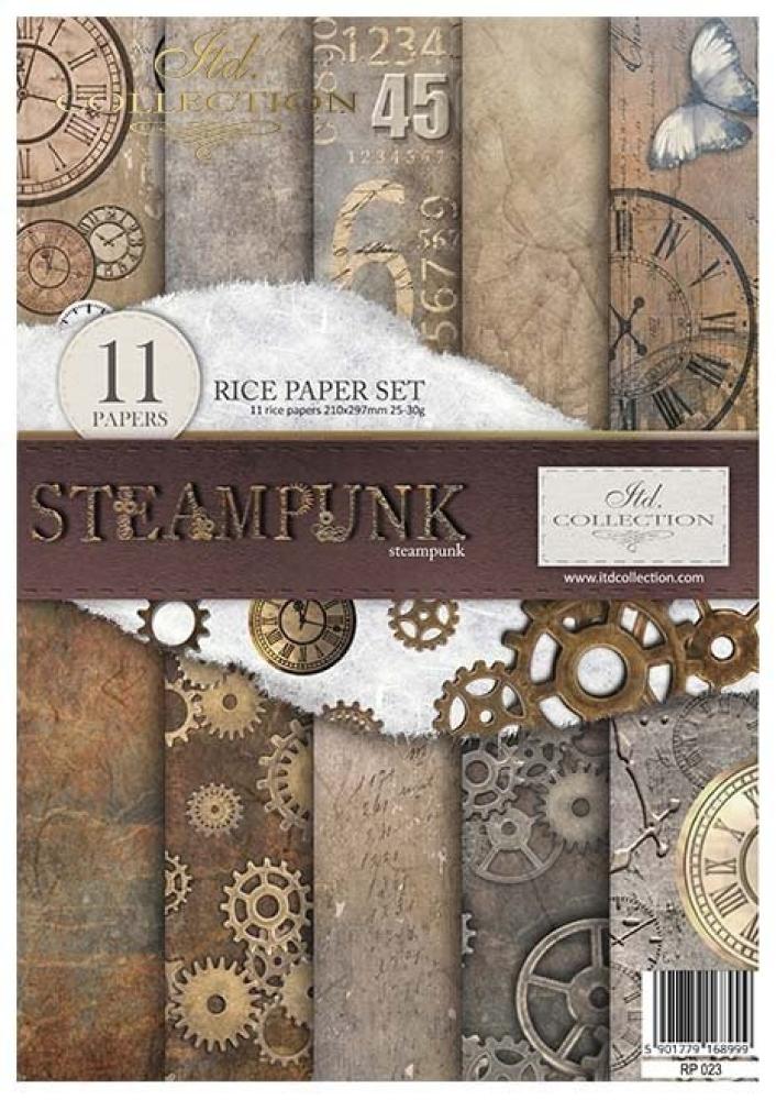 RP023 ITD Collection Steampunk A4 Rice Paper Set