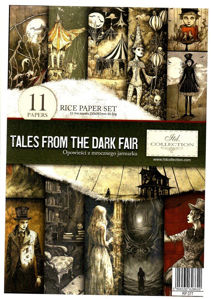 RP077 ITD Collection Tales From The Dark Fair A4 Rice Paper Set