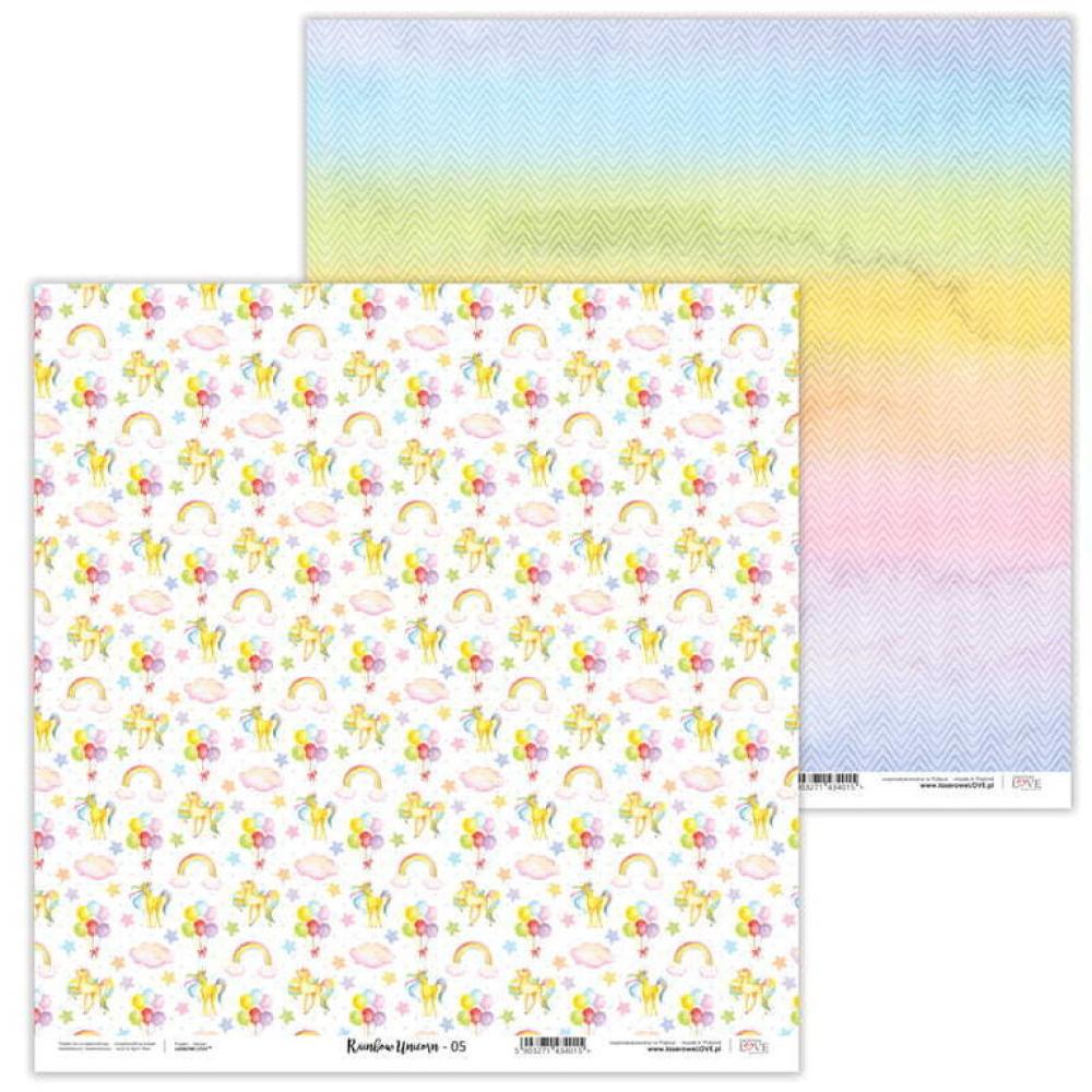 Lexi Design Scrapbooking KIT Rainbow Unicorn