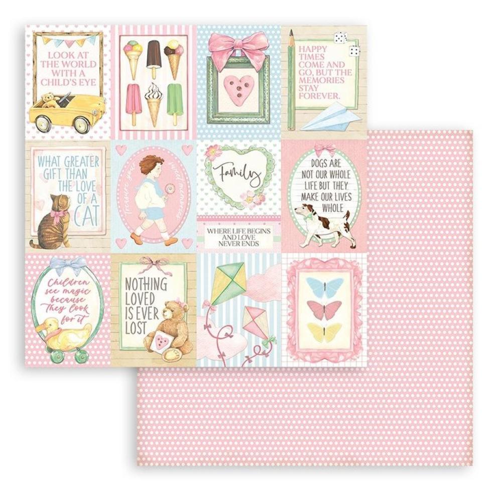 Stamperia 12x12 Paper Set DayDream Cards SBB857