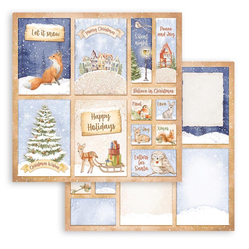 SBB948 Stamperia 12x12 Paper SET Winter Valley Cards