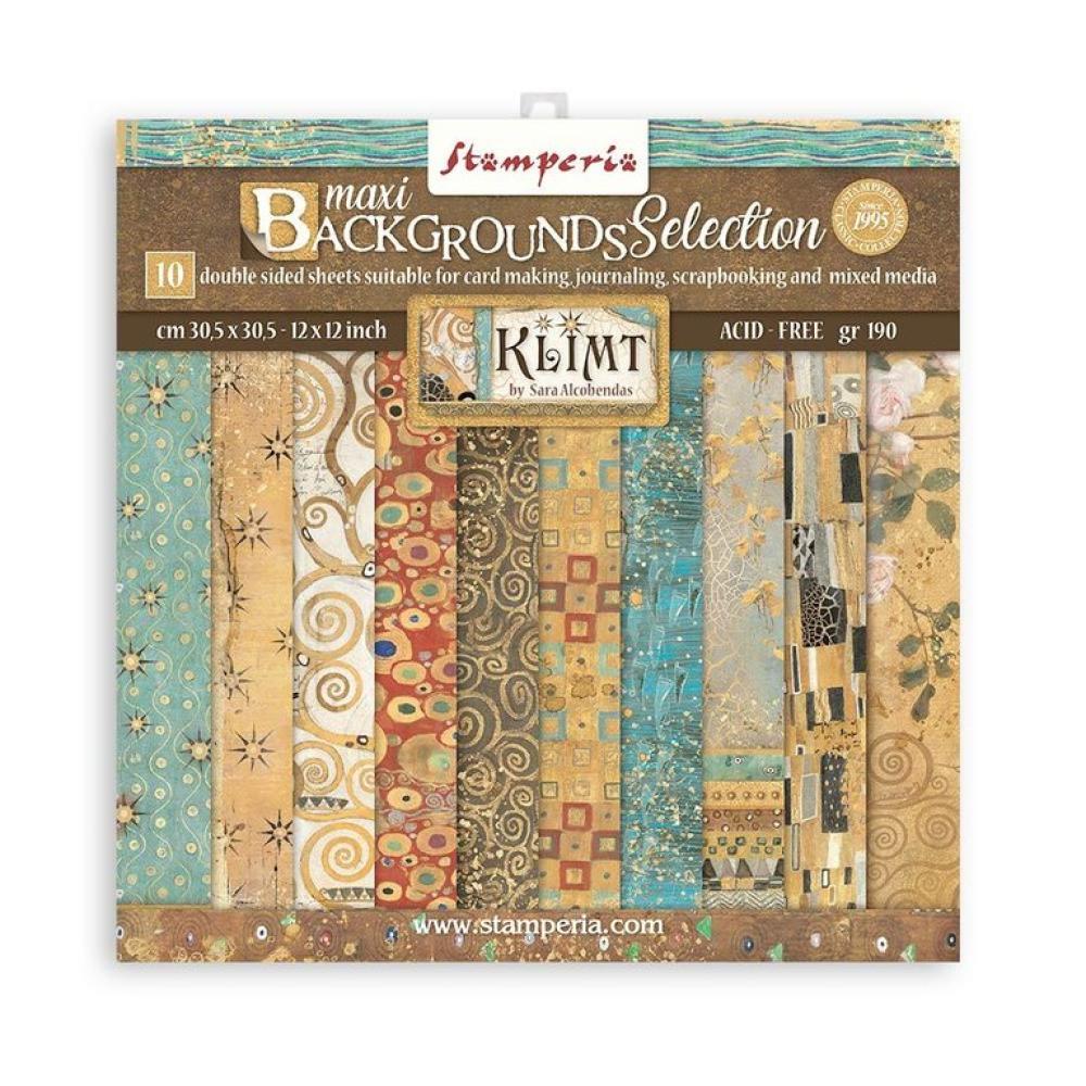 Stamperia 12x12 Paper Pad Maxi Background Klimt #SBBL101