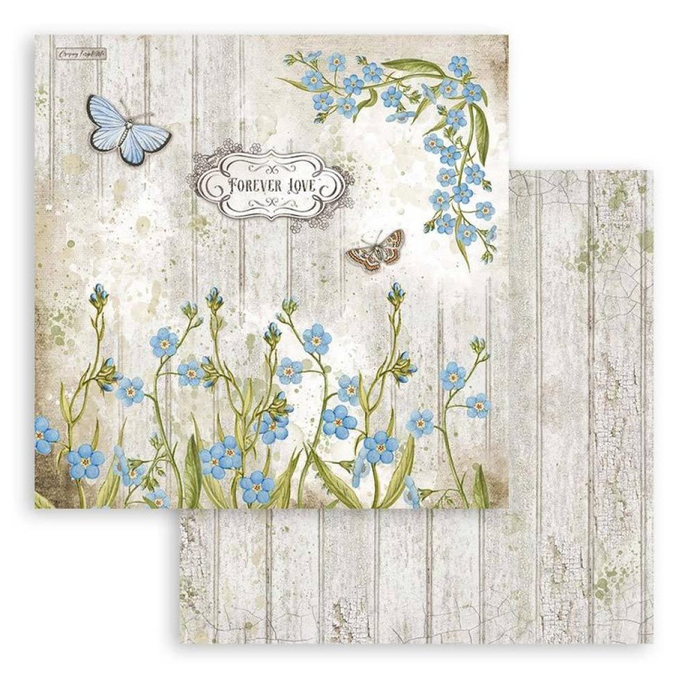 Stamperia 12x12 Paper Pad Romantic Garden House SBBL102