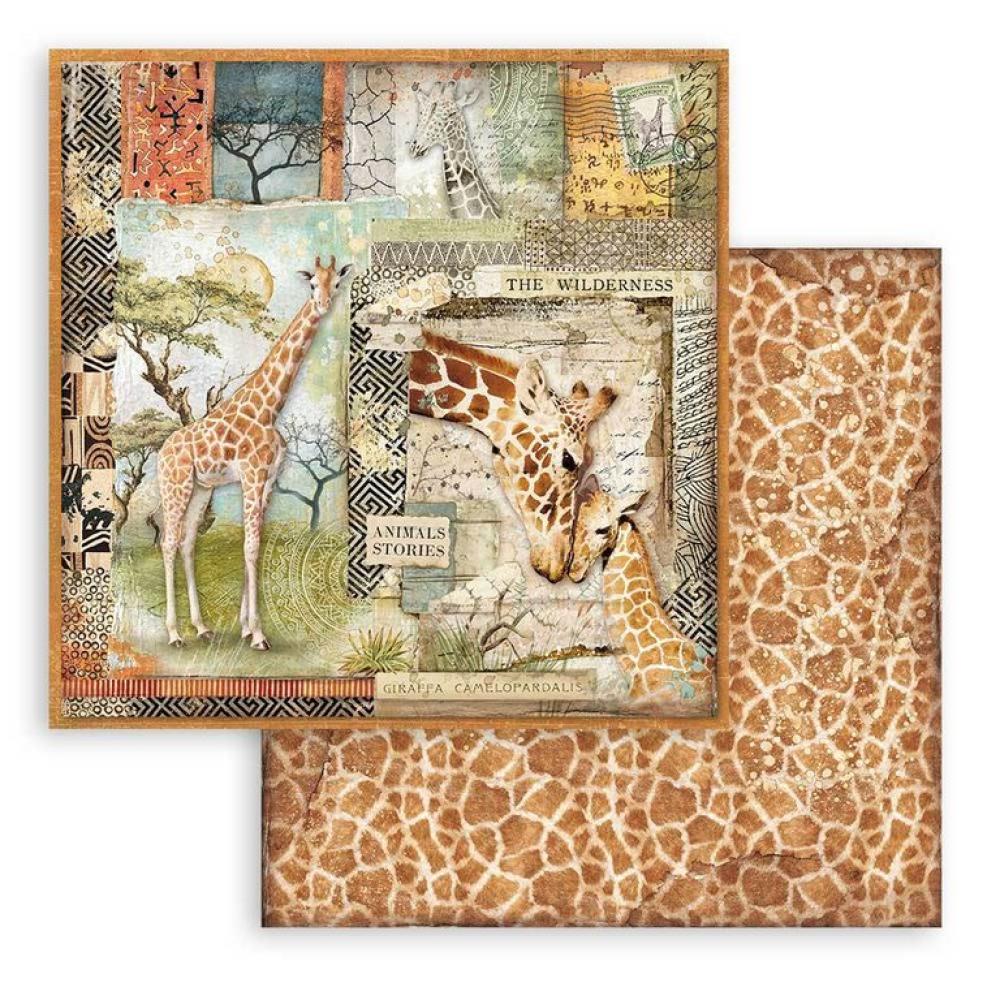 Stamperia 12x12 Paper Pad Savana SBBL103