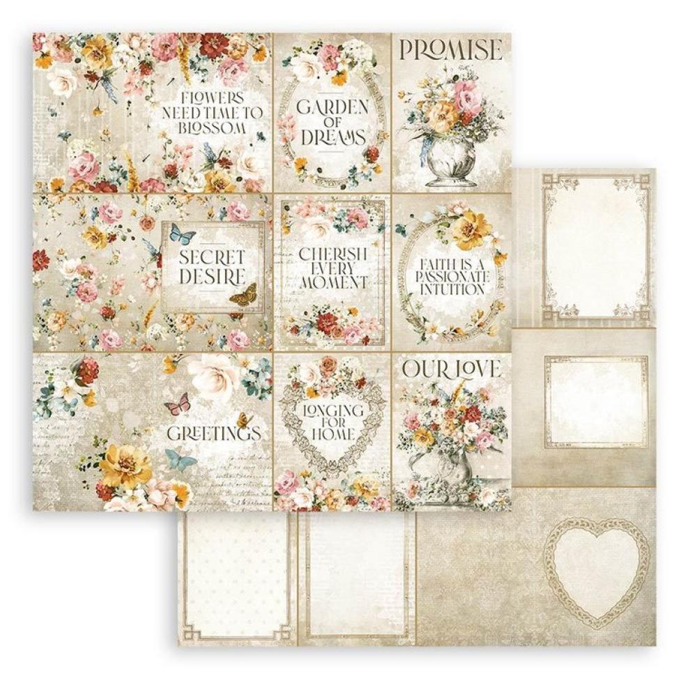 Stamperia 12x12 Paper Pad Garden of Promises SBBL110