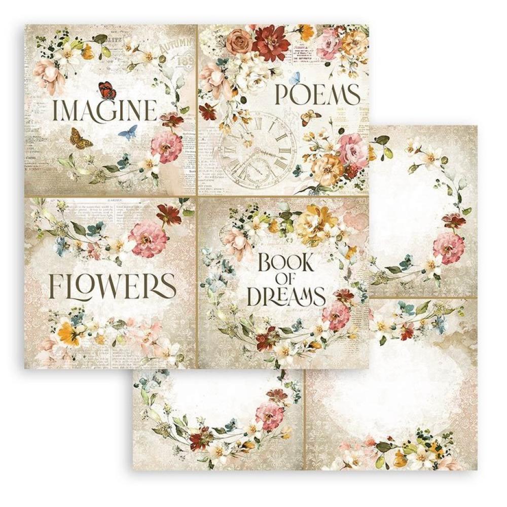 Stamperia 12x12 Paper Pad Garden of Promises SBBL110