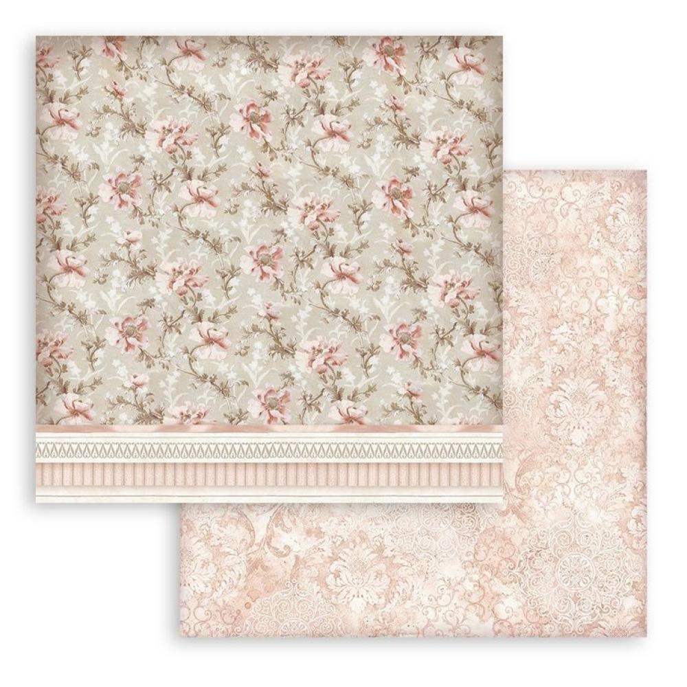 Stamperia 12x12 Paper Pad Maxi Background You and Me SBBL114