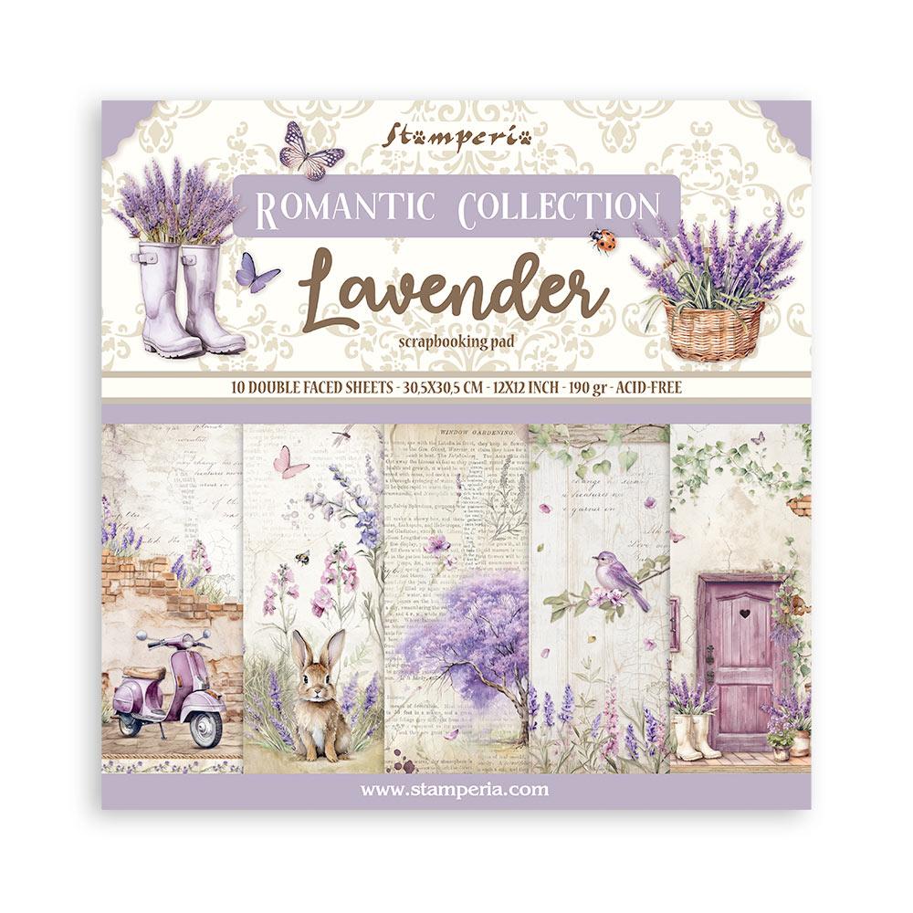 SBBL155 Stamperia Lavender 12x12 Inch Paper Pack