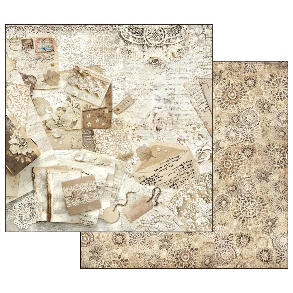 Stamperia 12x12 Paper Pad Old Lace #SBBL32