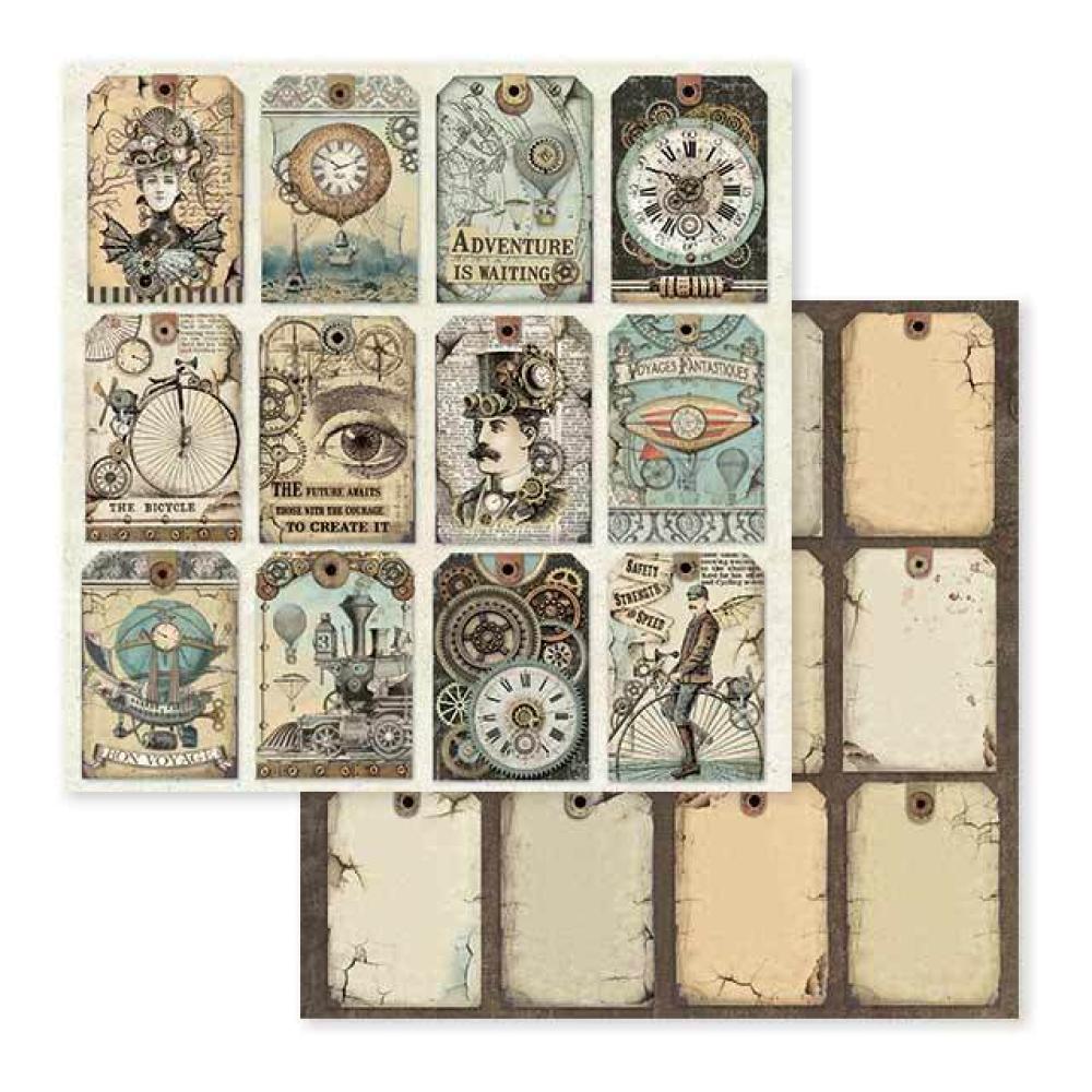 Stamperia 12x12 Paper Pad Voyages Fantastiques #SBBL53