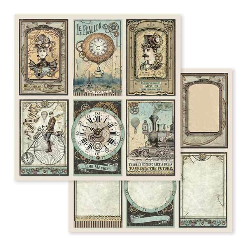 Stamperia 12x12 Paper Pad Voyages Fantastiques #SBBL53