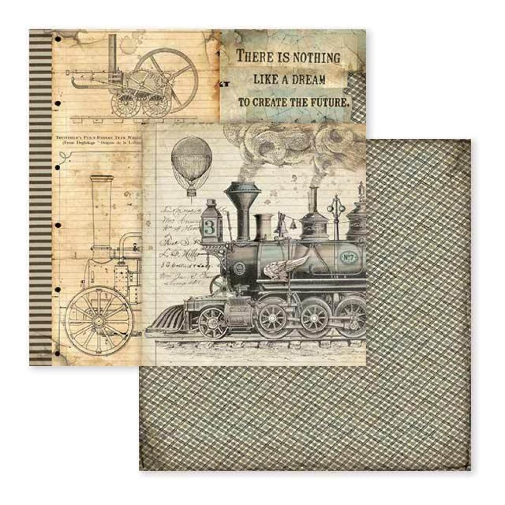 Stamperia 12x12 Paper Pad Voyages Fantastiques #SBBL53