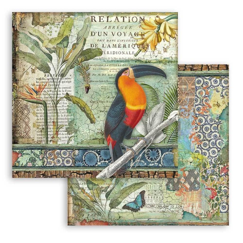 Stamperia 12x12 Paper Pad Amazonia #SBBL83