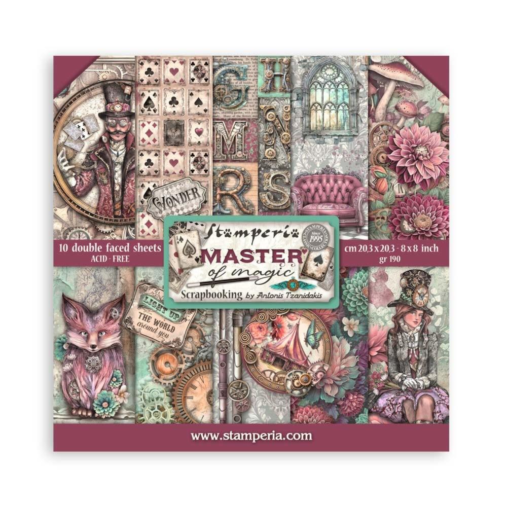 SBBS122 Stamperia Master of Magic 8x8 Paper Pad