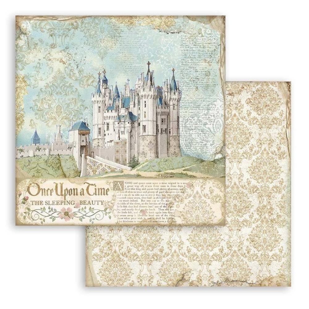 Stamperia 8x8 Paper Pad Sleeping Beauty #SBBS38