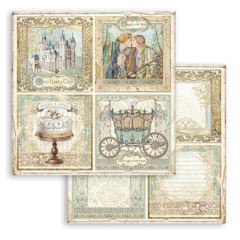 Stamperia 8x8 Paper Pad Sleeping Beauty #SBBS38