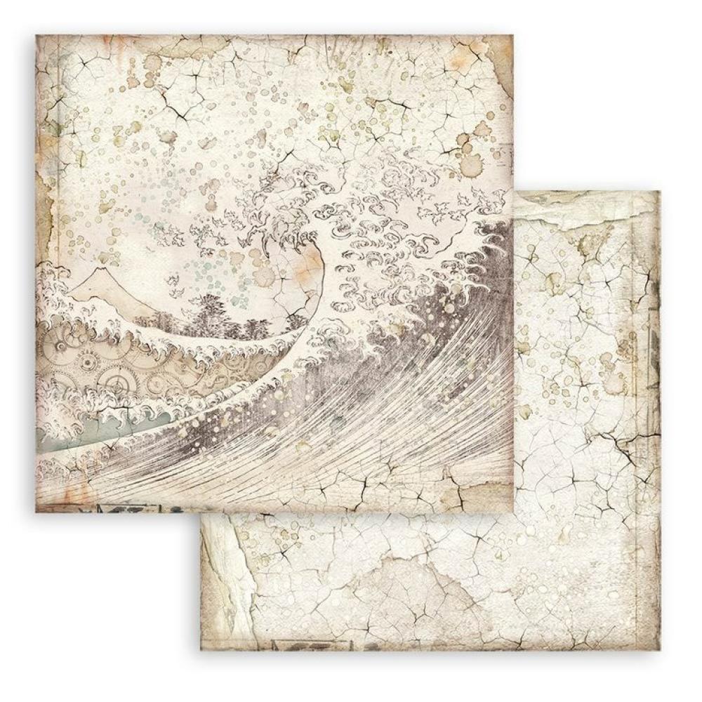 Stamperia 8x8 Paper Pad Backgrounds Sir Vagabond in Japan #SBBS43