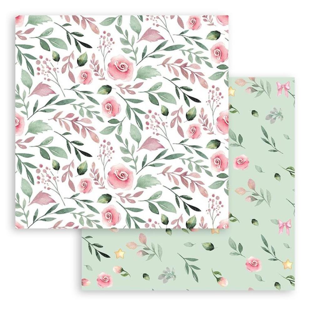 Stamperia 8x8 Paper Pad Christmas Rose #SBBS45