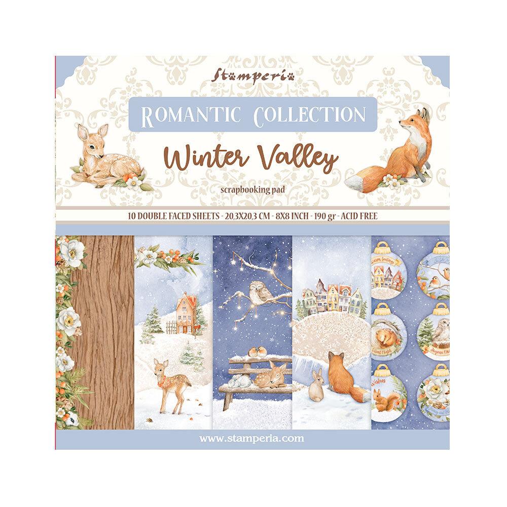 SBBS88 Stamperia 8x8 Paper Pad Winter Valley