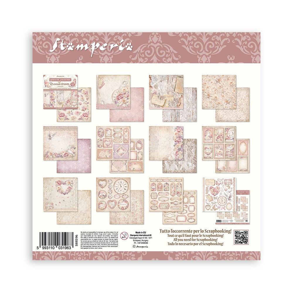 SBBS96 Stamperia Romance Forever 8x8 Paper Pad