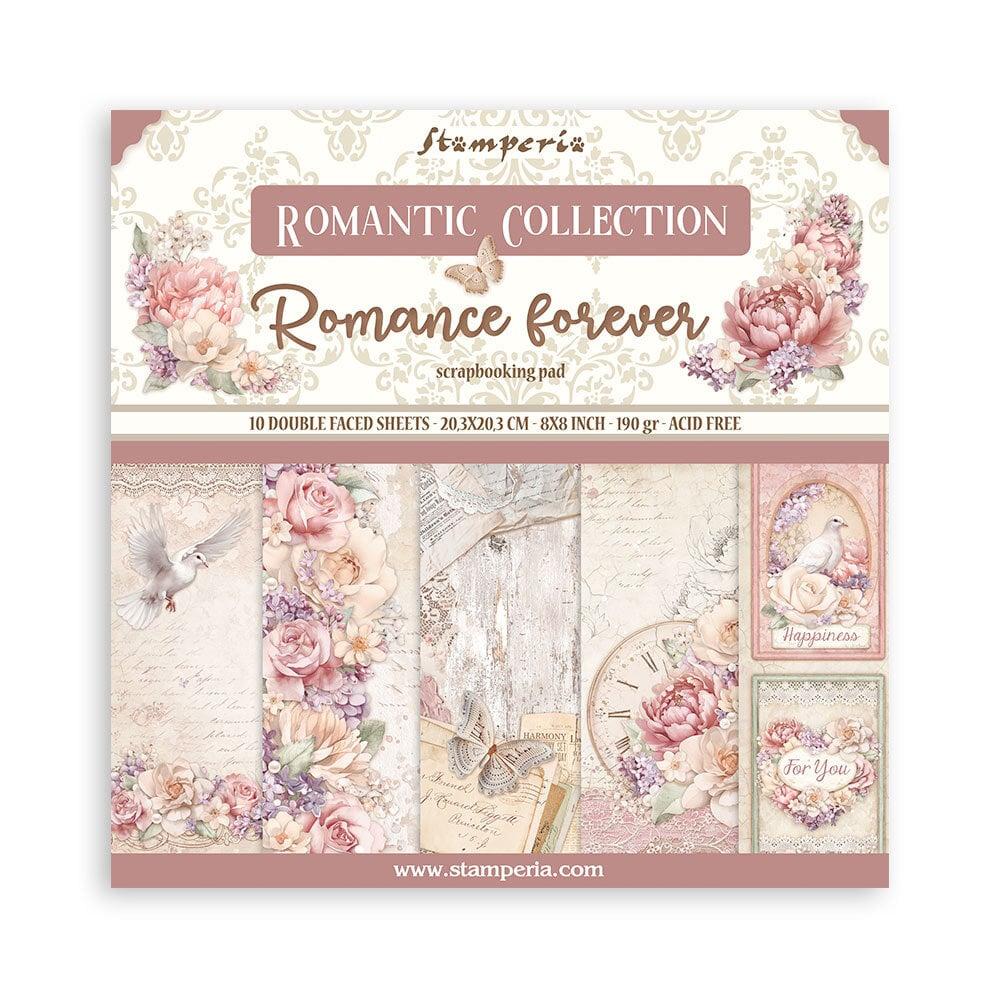 SBBS96 Stamperia Romance Forever 8x8 Paper Pad