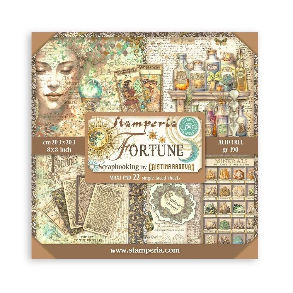 SBBSXB03 Stamperia Fortune MAXI 8x8 Paper Pad