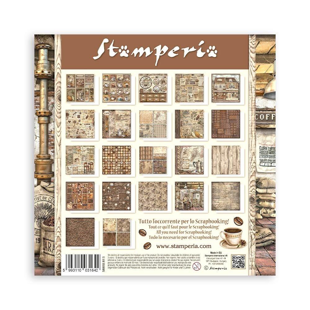 SBBXLB13 Stamperia Coffee and Chocolate 12x12 MAXI Paper Pad