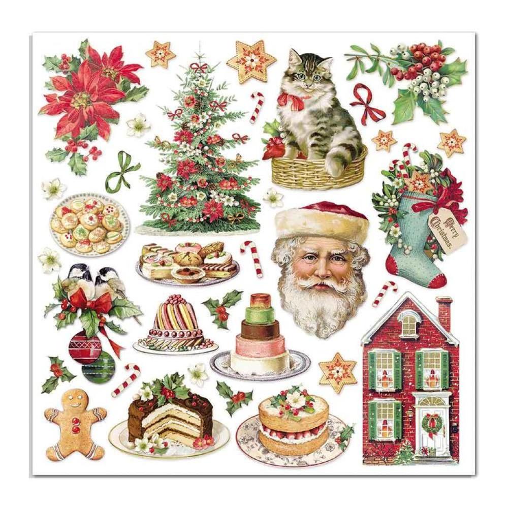 Stamperia 6x6 Paper Pad Classic Christmas #SBBXS06