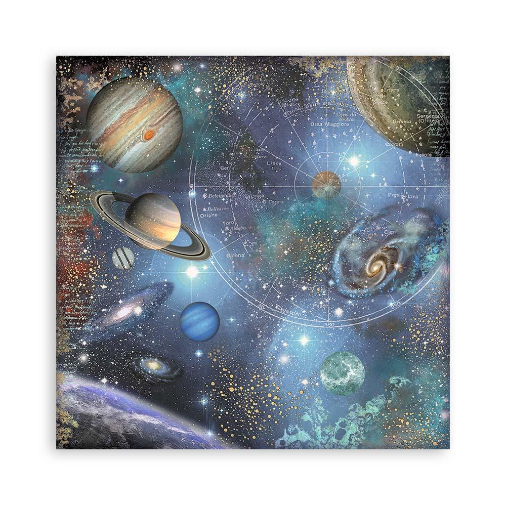 Stamperia Fabric Sheets Cosmos Infinity SBPLT05