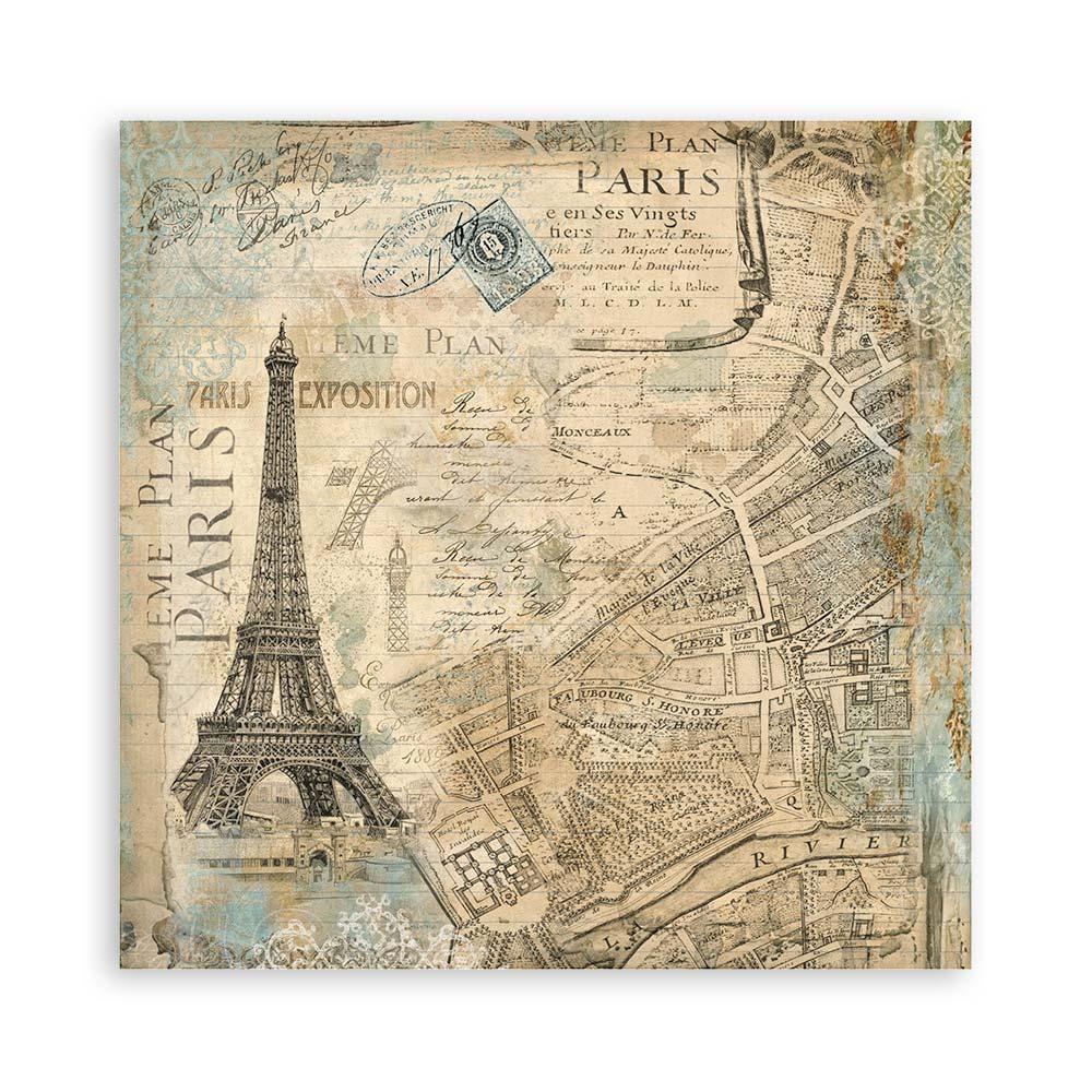 SBPLT14 Stamperia Fabric Sheets Around the World