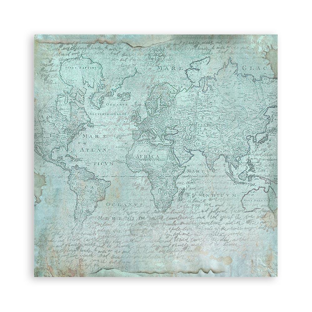 SBPLT14 Stamperia Fabric Sheets Around the World