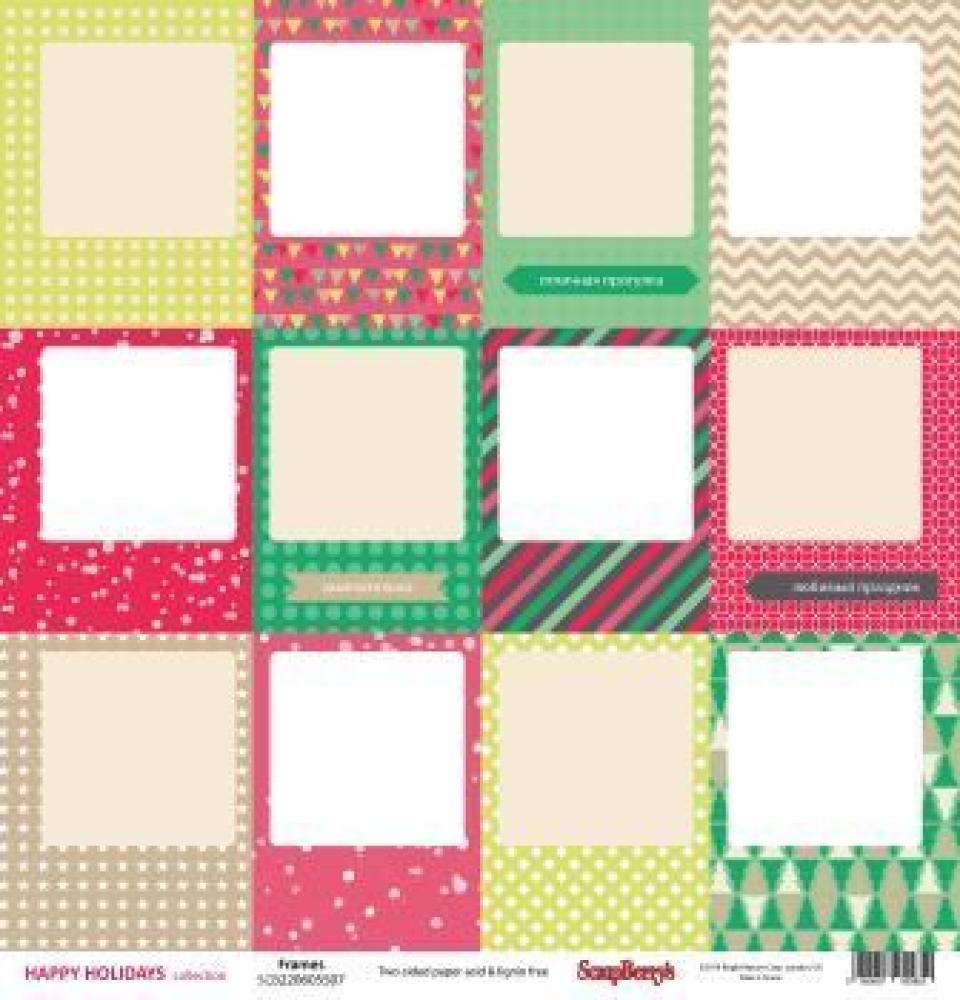 ScrapBerry´s 12x12 Scrapbooking Paper Pad Happy Holidays