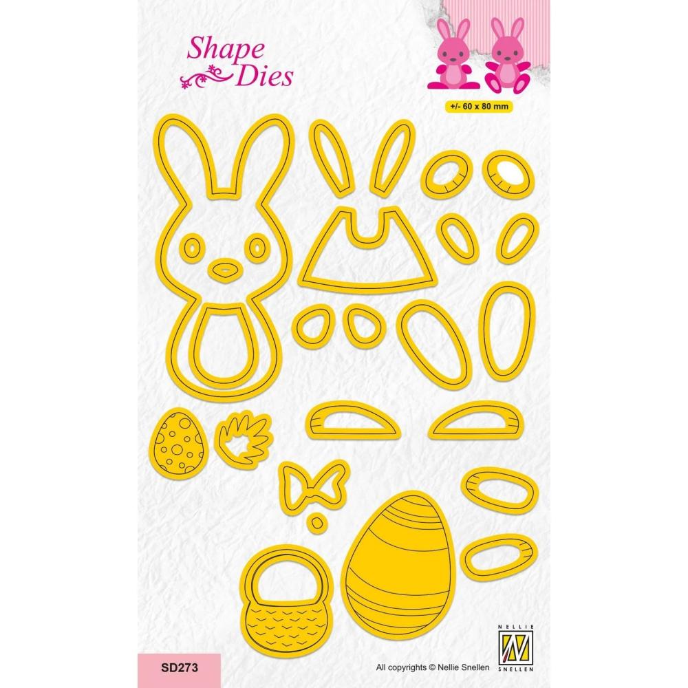 SD273 Nellie Snellen Shape Dies Continue Easter Bunny