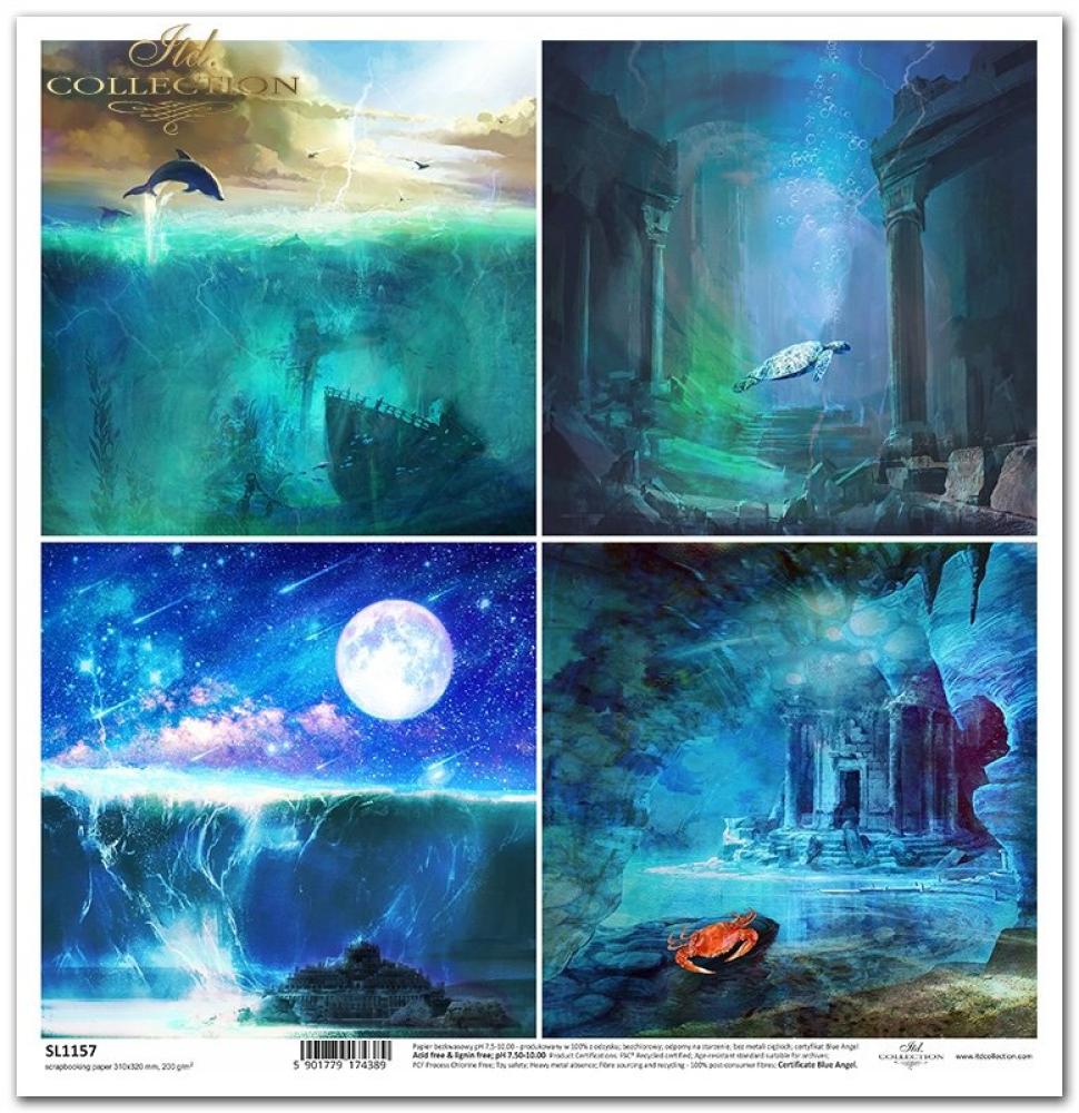 ITD Collection 12x12 Paper Sheet The Search for Atlantis #1157