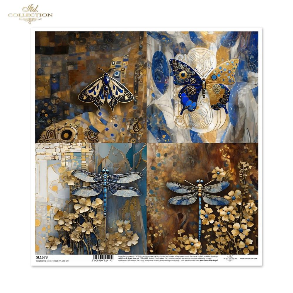 SL1573 ITD Collection Inspired by Klimt 12x12 Paper Sheet