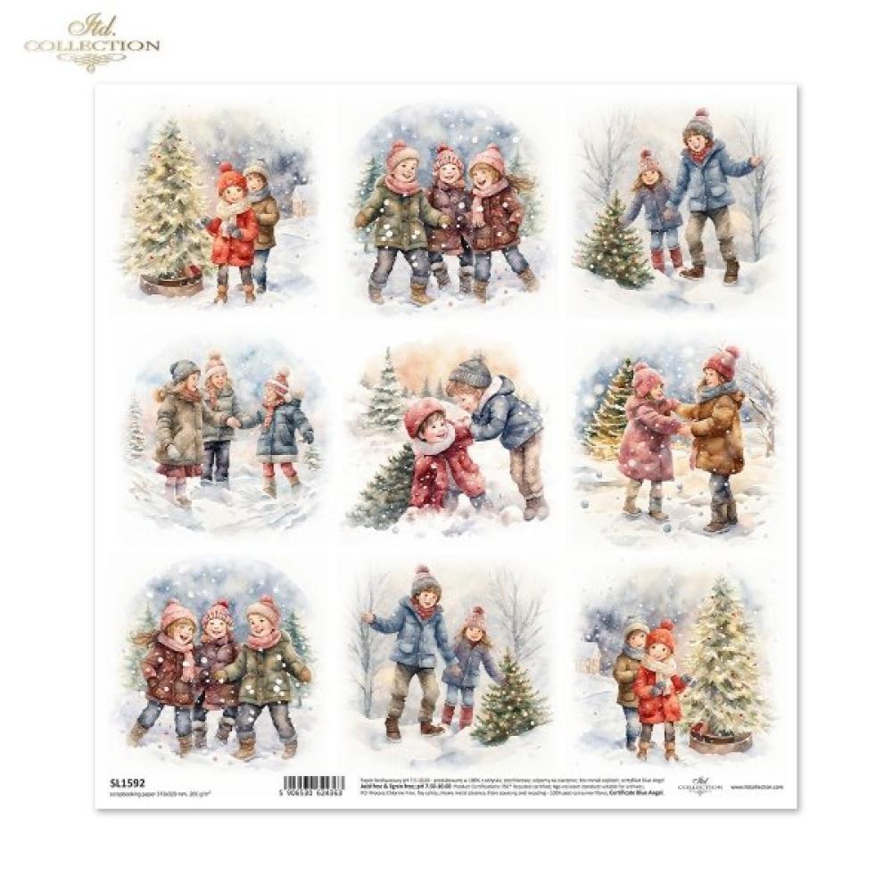 SL1592 ITD Collection Winter Children 12x12 Sheet