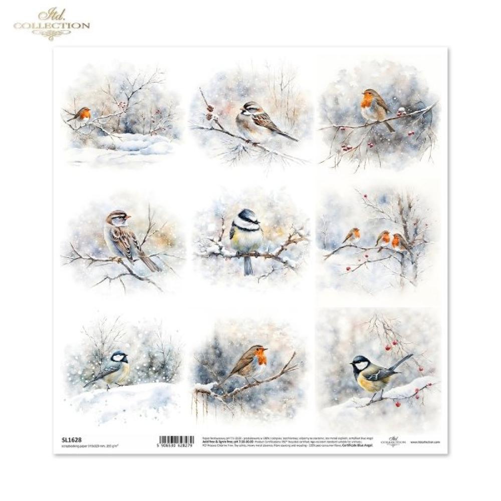 SL1628 ITD Collection Winter Birds12x12 Sheet