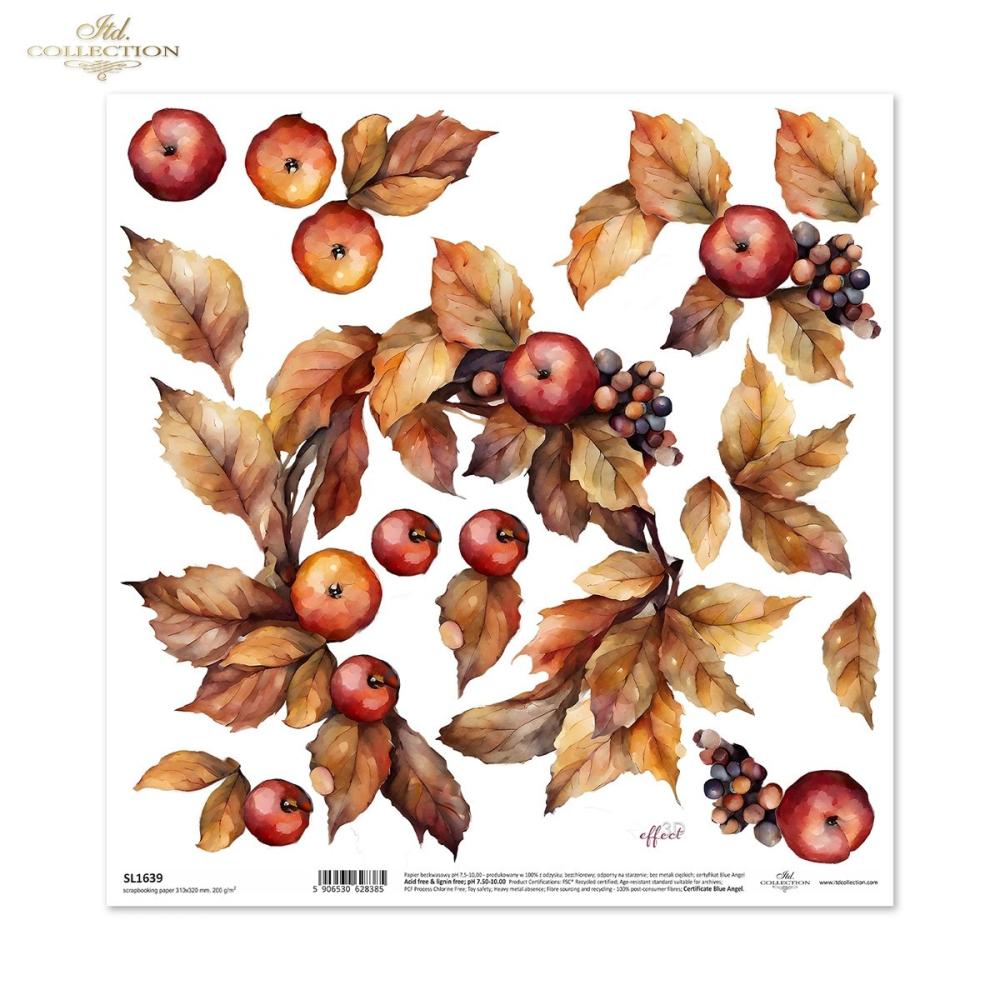 SL1639 ITD Collection Autumn Wreaths 12x12 Sheet