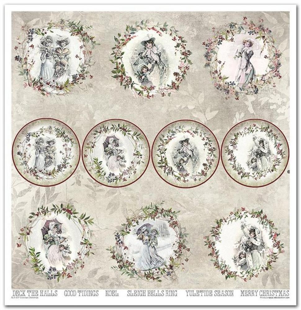 ITD Collection 12x12 Paper Pad Victorian Christmas #037