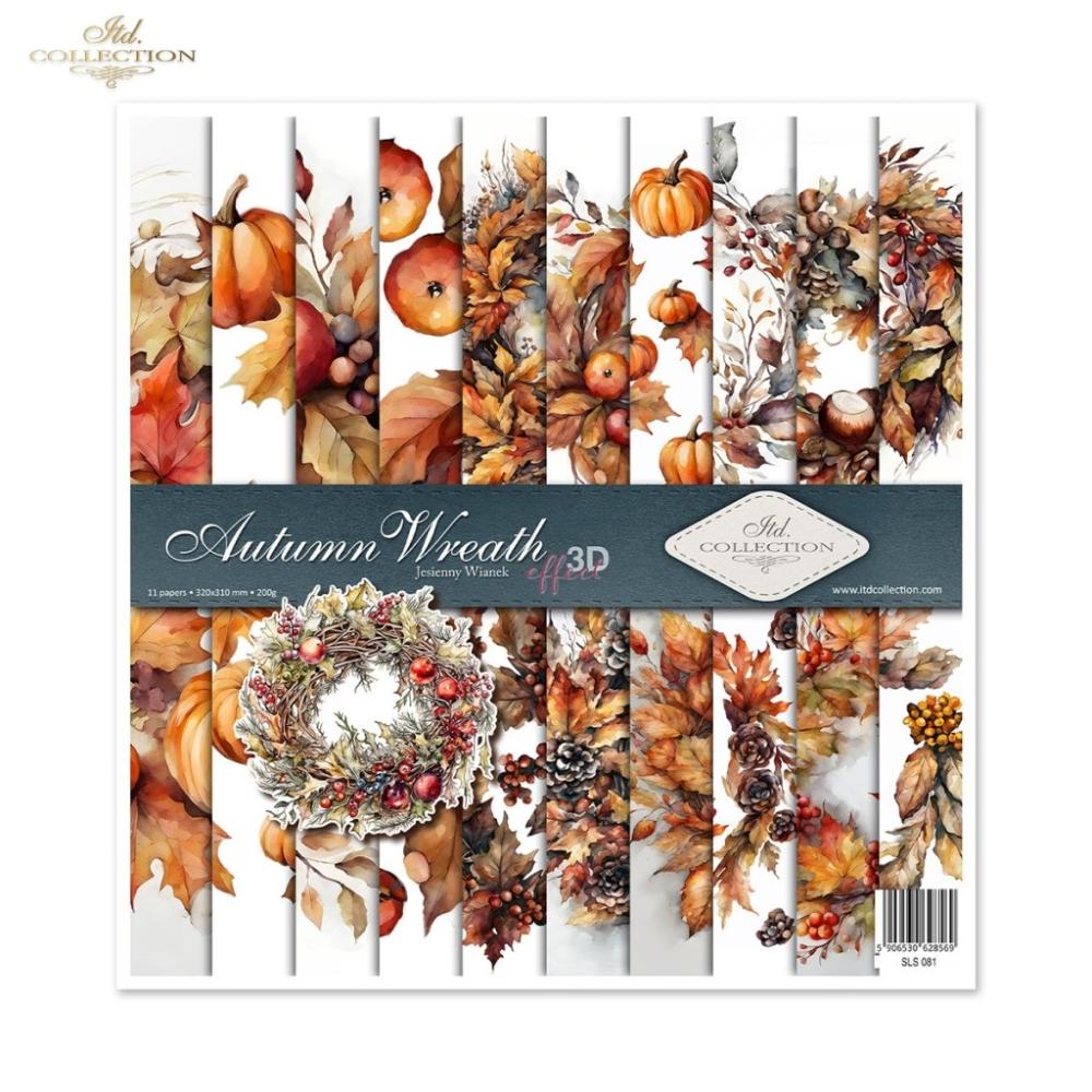 SLS081 ITD Collection Autumn Wreath 12x12 Paper Pad